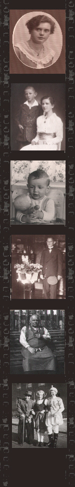 Alte Bilder verschiedener Familiensituationen (Geburt, Jugendweihe, Hochzeit)